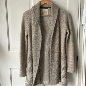 Angel Of The North Beige Textured Sweater